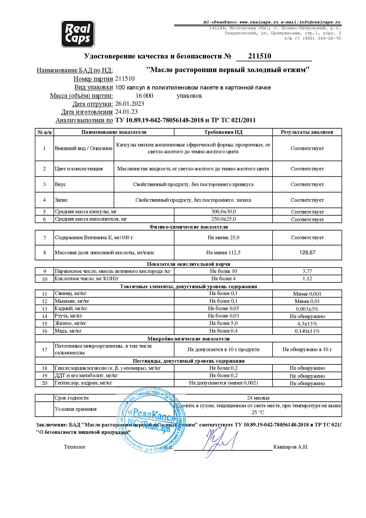 Паспорт №012023